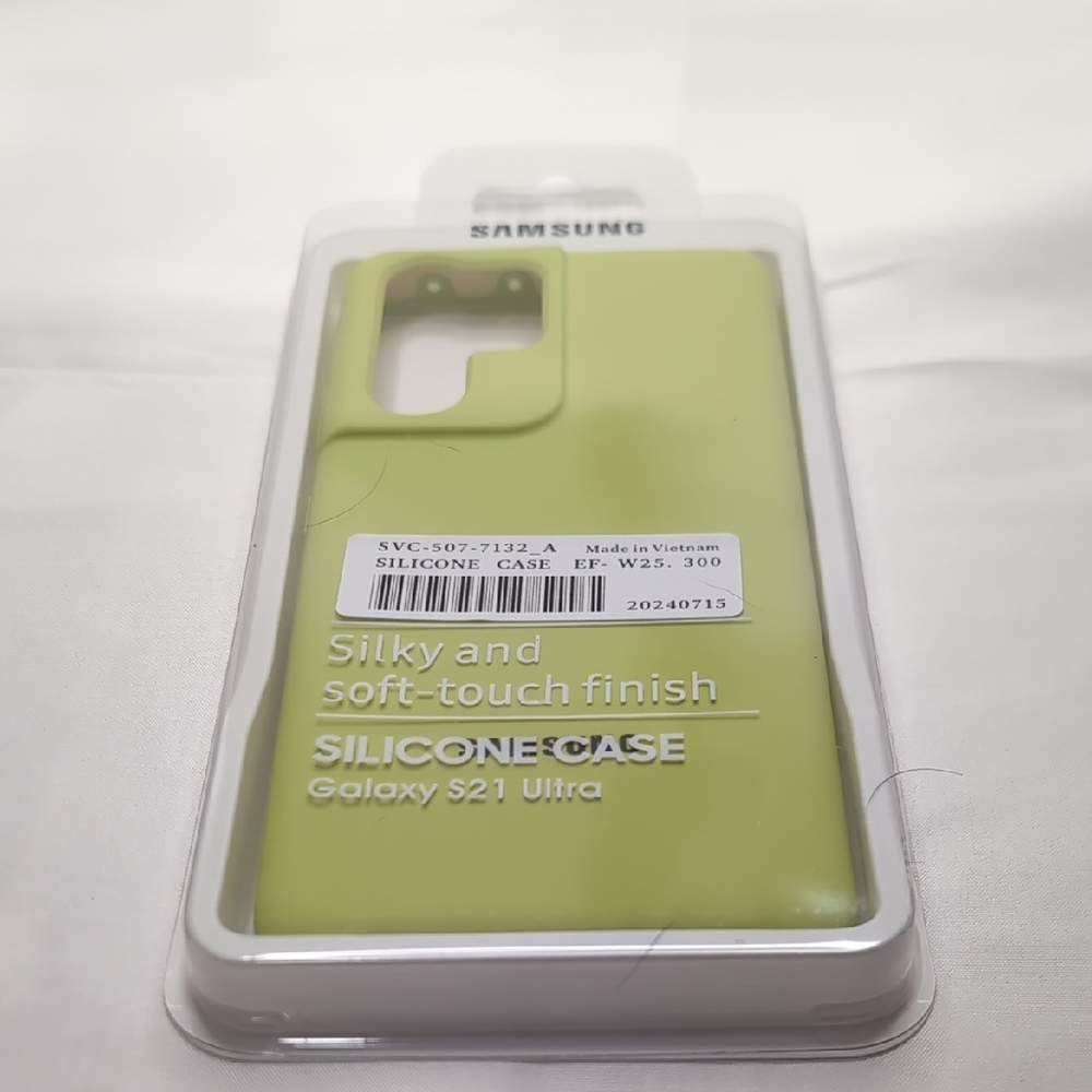 Samsung Galaxy S21 Ultra Silicone Case - Light Green